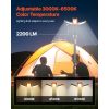 LED Work Light with Stand with 3 Lamp Heads, Detachable Tripod Stand, 2200 Lumens