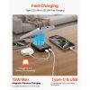 Magnetic Power Bank, 10000 mAh Battery Pack, Wireless MagSafe-Compatible Portable Charger, with Smart LED Display, Foldable Stand