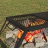 Foldable Camping Grill Folding Black