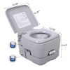 2.6 Gallon Flushable Camping Toilet