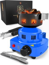 Premium Hookah Coal Burner Blue Burner for Hookah 450W FIRE Tower Multipurpose Electric Stove for Hookah coals Burner for Shisha Free Hookah Tongs ove