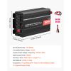 1000W Power Inverter with USB & Type-C Port, 2 AC Outlets, LED Indicator Light
