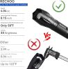 RECHOO Tactical Flashlights – 4 Pack Bright Zoomable LED Flashlights