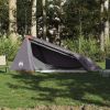 Camping Tent Tunnel 1-Person Gray and Orange Waterproof