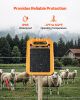 0.3J Solar Fence Charger 1.86 Miles Range Electric Fence Energizer for Livestock
