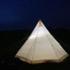 Bell Tent 4 Season 9.85ft Glamping Tent, Hot Tent,Ideal for Family Camping, Hiking