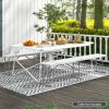 6 Feet Plastic Folding Bench with Carrying Handle
