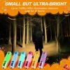 6-Pack Mini Flashlights, Glow in Dark Flashlights, Aluminum LED Flashlights Party Favors Assorted Colors for Camping, Hiking, Indoor