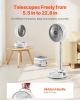 8-Inch Foldable Rechargeable Oscillating Fan – 3-in-1 with Remote, 8 Speeds