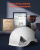 Construction Safety Helmet Vented Class C White Safety Hardhat for Men & Women