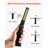 Magnetic Flashlight with Magnetic Base, 360° Rotation, 5 Lighting Modes