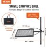 VEVOR Swivel Campfire Grill – Heavy Duty Steel Fire Pit Grill Grate 360° Adjustable