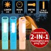 3 Pack Rechargeable Flashlights USB C Mini LED Flashlights, Camping Lantern Combo Flashlight
