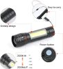 5 Pack Mini Small Pocket LED Flashlight USB-C Rechargeable High Lumens Bright Powerful EDC Flash Lights - Aluminum Handheld Flashlight Bulk for