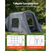 Large SUV Tent for 5–9 Person, 10.6 x 8 FT All-Season SUV Tailgate Tent with Ventilated Door & Mesh Windows
