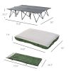Camping Cot with Sleeping Bag, Inflatable Air Mattress, Comfort Pillows and Carry Bag