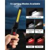 Magnetic Flashlight with Magnetic Base, 360° Rotation, 5 Lighting Modes