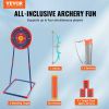 VEVOR Bow and Arrow Set for Kids, LED Light Up Archery Set with 10 Suction Cup Arrows, Standing Target, Quiver, 3 Target Cans