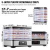 300W Electric Food Dryer w/ Digital Adjustable Timer & Temperature