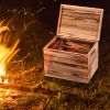 15 Lbs Fatwood Fire Starter Sticks with Wooden Box, Non Toxic 100% Natural Kindling wood,Campfires Fire Pits Firewood Firestarter for Outdoor