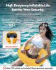 Manual Inflatable Belt Pack PFD for Adults – Gray (CO₂ Cylinder Not Included)