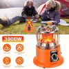 3000W 2 in 1 Portable Propane Heater Stove – Outdoor Gas Stove with Pot Stand