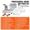 Mechanics Tool Set and Socket Set, 1/4" 3/8" 1/2", 205 Pcs