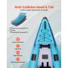2-Person Inflatable Kayak with Padded Seat, PVC Drop-Stitch Floor, 2 Paddles