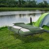 Camping Cot with Sleeping Bag, Inflatable Air Mattress, Comfort Pillows and Carry Bag
