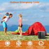 Emergency Porta Potty with Lid Carry Bag 1 Roll Garbage Bags