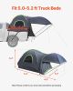 Truck Tent 5.0-5.2ft Waterproof PU2000 Truck Bed Camping Tent 2-3 Person