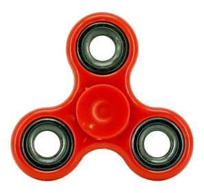 Stress Relief Hand Spinner and Spinning Tri Fidget High Speed Red