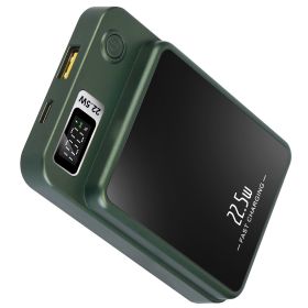 2 In 1 Magnetic Wireless Power Bank (Option: PowerBankGreen)