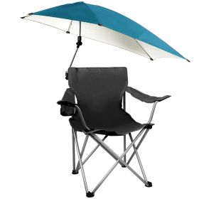 Foldable Beach Chair with Detachable Umbrella (Option: BeachChairBlack)