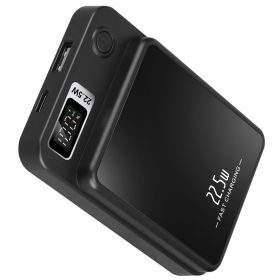 2 In 1 Magnetic Wireless Power Bank (Option: PowerBankBlack)