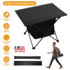 Foldable Camping Table With Storage Basket