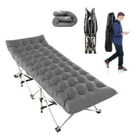 Folding Camping Cot (Option: CampingCotGrey)