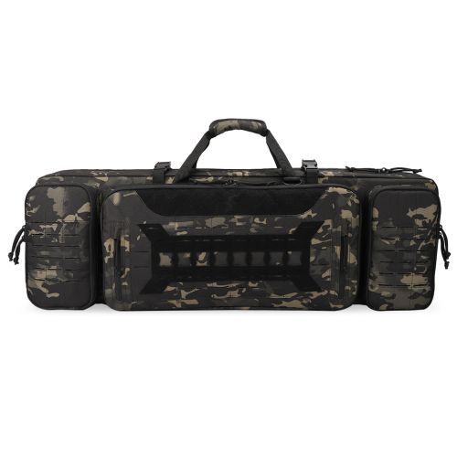 VOTAGOO Double Rifle Case Gun Bag, Safely Long-Barrel Firearm Transportation Cases  Locks, All-Weather Soft Tactical Range Bag Ackpack For Shotgun Spa