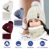 Winter Beanie Hat Scarf Set