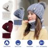 Winter Beanie Hat Scarf Set