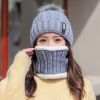 Winter Beanie Hat Scarf Set