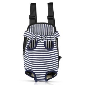 Dog Carrier Backpack (Option: PetCarryBagStripL)