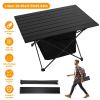 Foldable Camping Table With Storage Basket