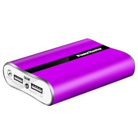 Power Master 12000mAh Portable Charger with Dual USB (Option: Gift12000mAHPBPurple)