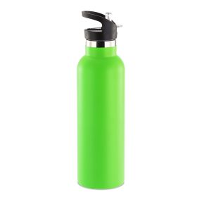 Sports Stainless Steel Water Bottle (Option: 750ml_GRN)