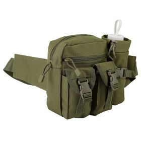 Tactical Waist Bag w/ Water Bottle Pouch (Option: Green)