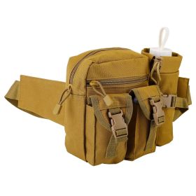 Tactical Waist Bag w/ Water Bottle Pouch (Option: Brown)