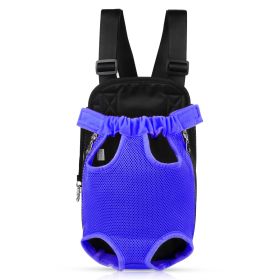 Dog Carrier Backpack (Option: PetCarryBagBlueL)