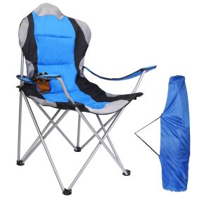 Foldable Camping Chair Heavy Duty (Option: CampingChairBlue)