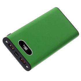 Super Fast Charging with LED Display (Option: PowerBankGreen)